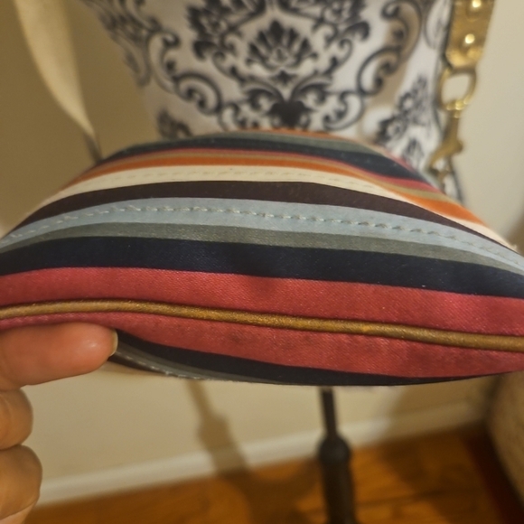 Vintage Y2K Coach 41674 Legacy Stripe Scarf Print  Crossbody 65th Anniversary - Picture 9 of 11